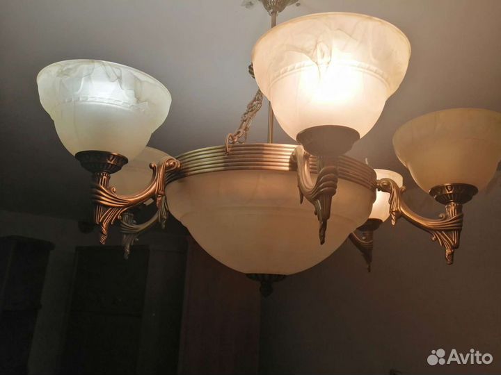 Люстра оникс бронза Испания