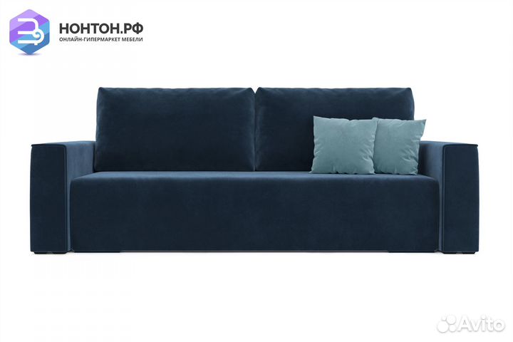 Диван еврокнижка Манхэттен темно-синий