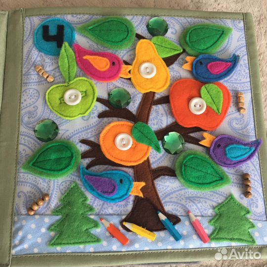 Развивающая книжка из фетра, подарки, игрушки