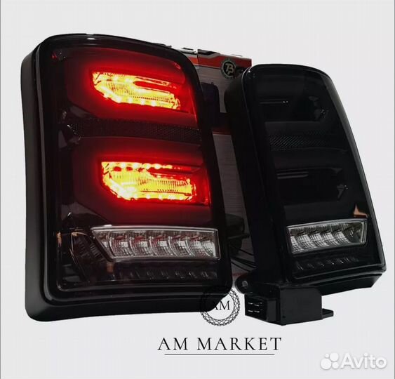 Задние фонари красные LED для ваз niva