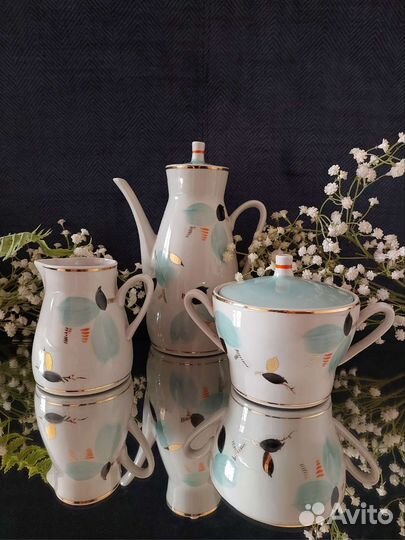 Сервиз кофейный фарфор Полонне, Дулево