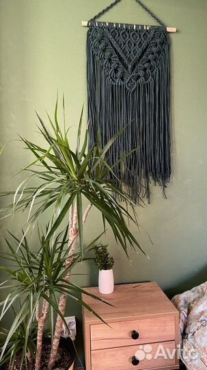 Настенное декоративное панно макраме на стену