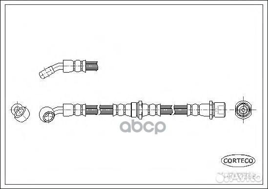 Шланг тормозной T 78 026;26550FC040;69-07-730;8
