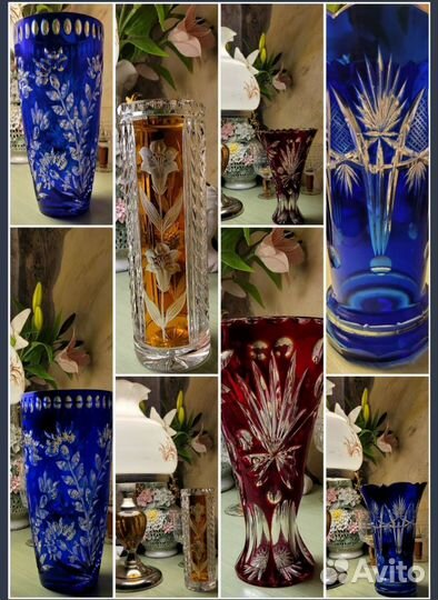 Ваза хрустальная