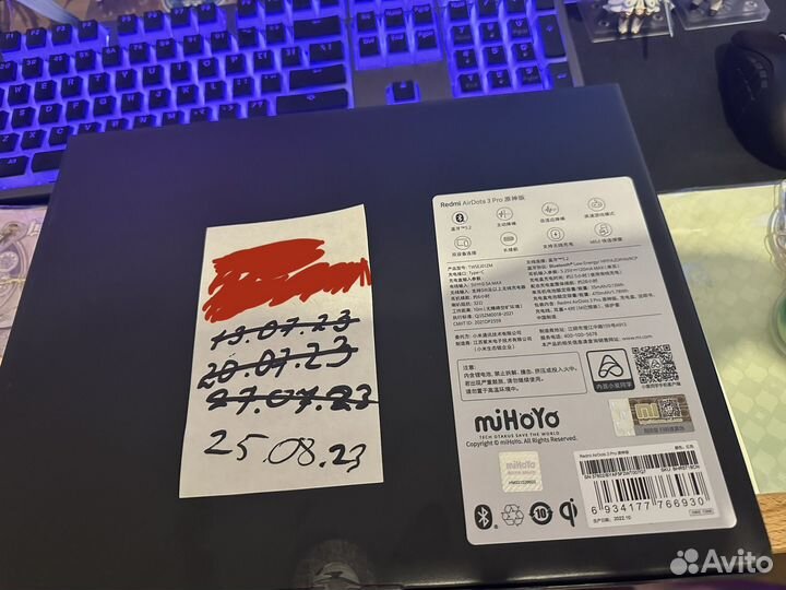 Наушники xiaomi Redmi airdots 3 pro Genshin impact