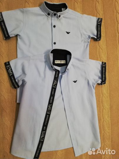 Брендовые рубашки Emporio Armani р.122-128 (6-8лет