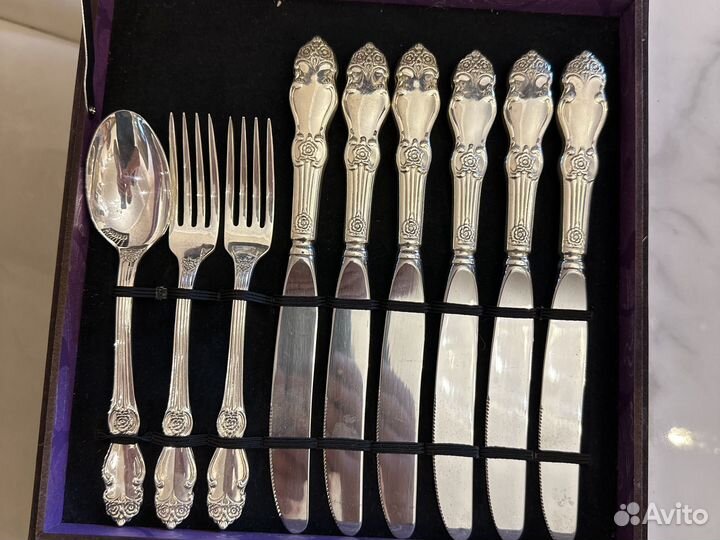 Набор столовых приборов мельхиор СССР