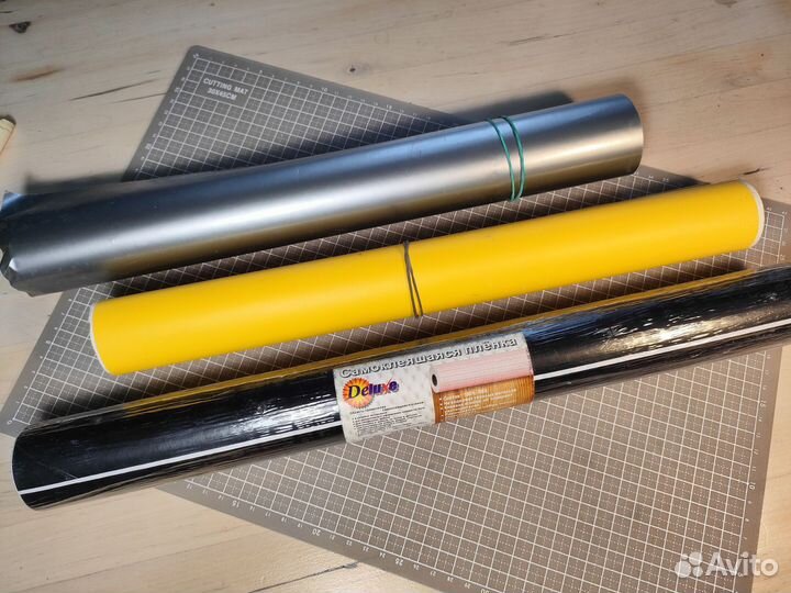 Пленка самоклеющаяся черная матовая новый рулон