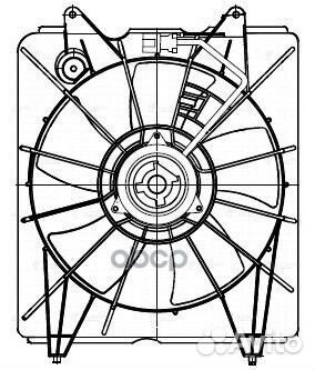 Э/вентилятор охл. с кожухом для а/м Honda CR-V III