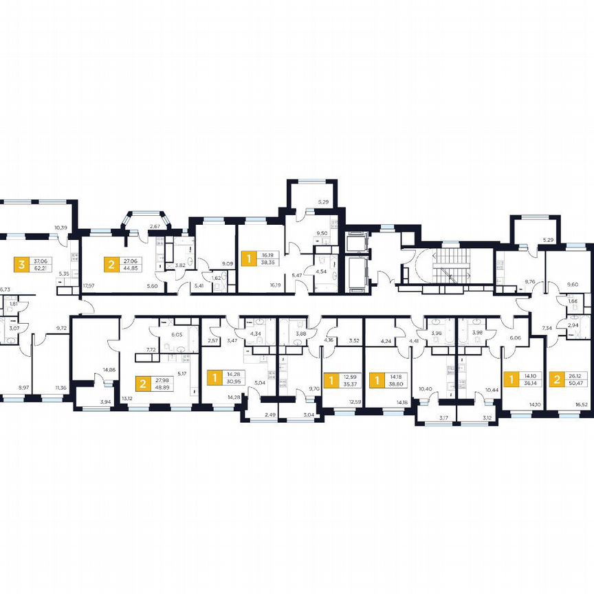 1-к. квартира, 36,1 м², 9/15 эт.