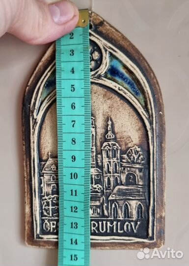 Панно из глины замок Чешский Крумлов 9х14