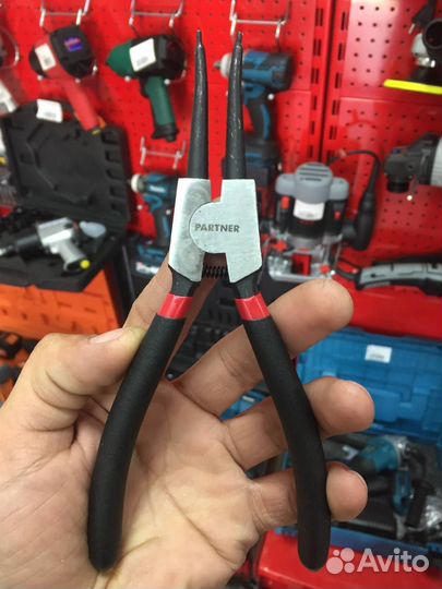 Набор съемников стопорных колец 4 пр. 175мм на пол