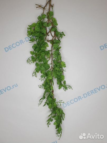 Ветка ампельная монстера реалистичная искусств