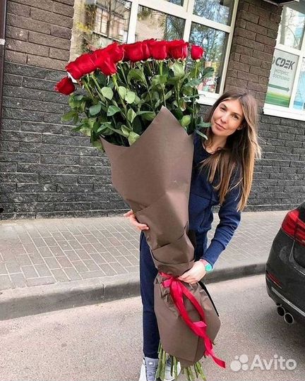 Высокие Розы Гиганты Доставка Круглосуточно