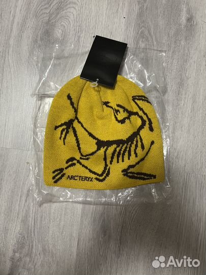 Шапка arcteryx желтая оригинал
