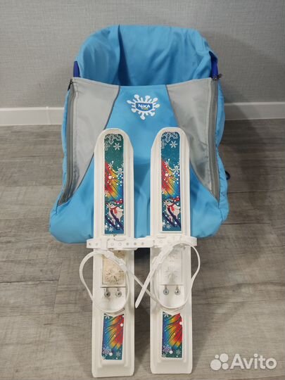 Санки с чехлом (лыжи в подарок)