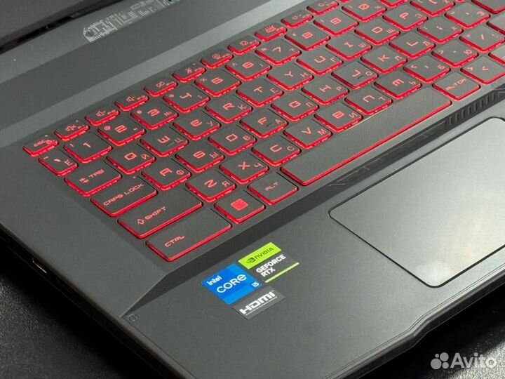 Игровой ноутбук новый msi i7-11260h rtx 2050 4gb