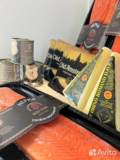 Фуагра, Нерка, Пекорино, олд Амстердам из Европы