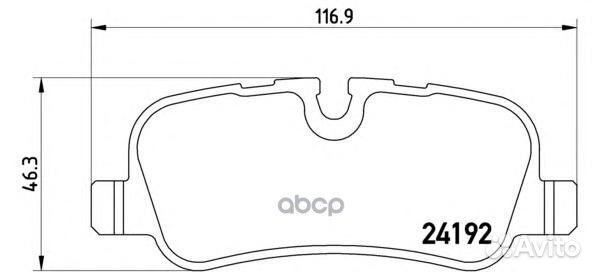 Колодки тормозные дисковые P44019 Brembo