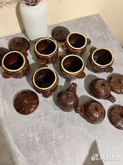 Горшок керамический для запекания 9 шт