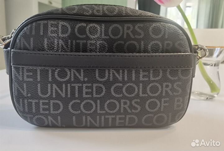 Сумка женская через плечо черная с нюансами