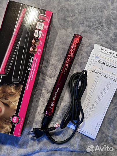 Утюжок для волос rowenta liss&curl sf4402f0