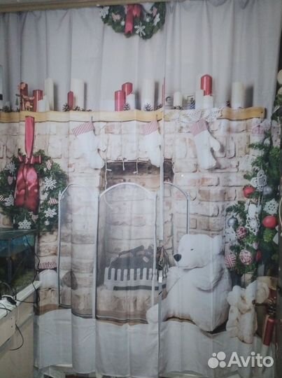 Шторы новогодние