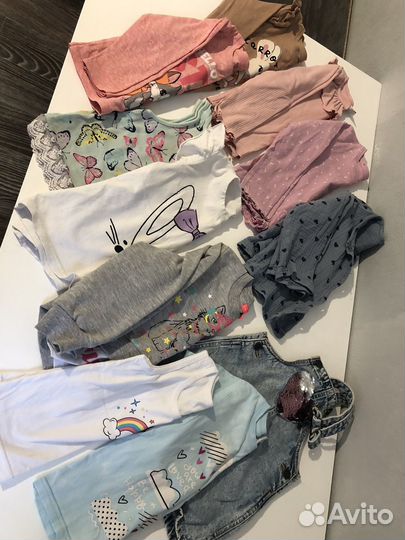Вещи пакетом для девочки 86-104