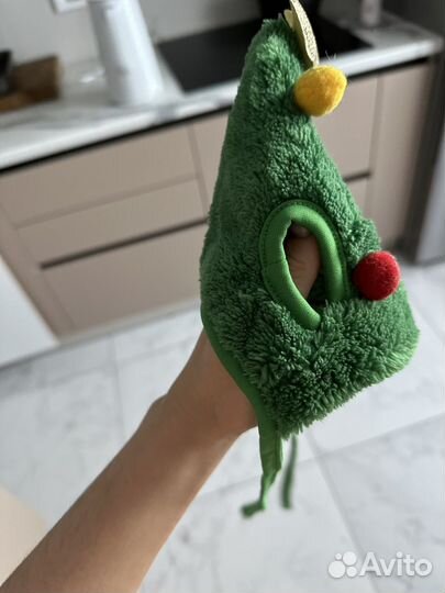 Курточка для собаки и шапка новогодняя