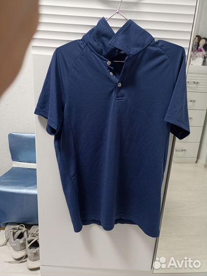 Рубашка мужская синяя