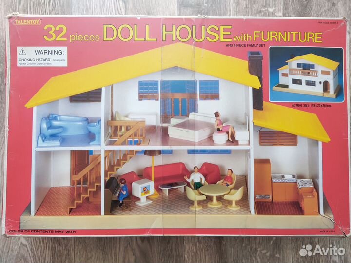 Кукольный домик с мебелью