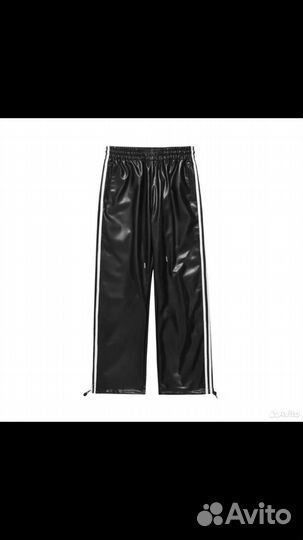 Кожаные штаны adidas x balenciaga type