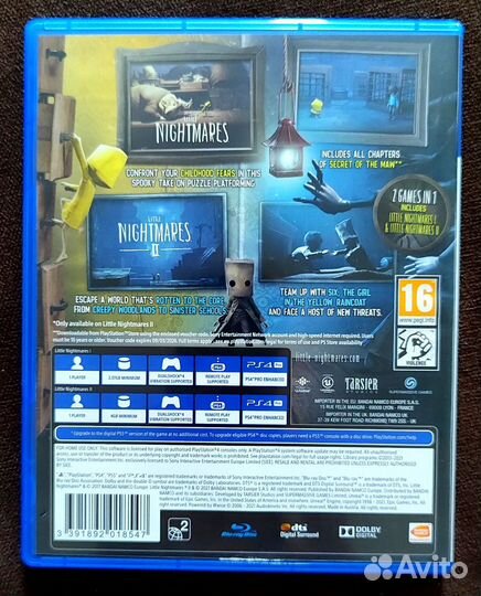 Little Nightmares I + II (часть 1 + 2) PS4