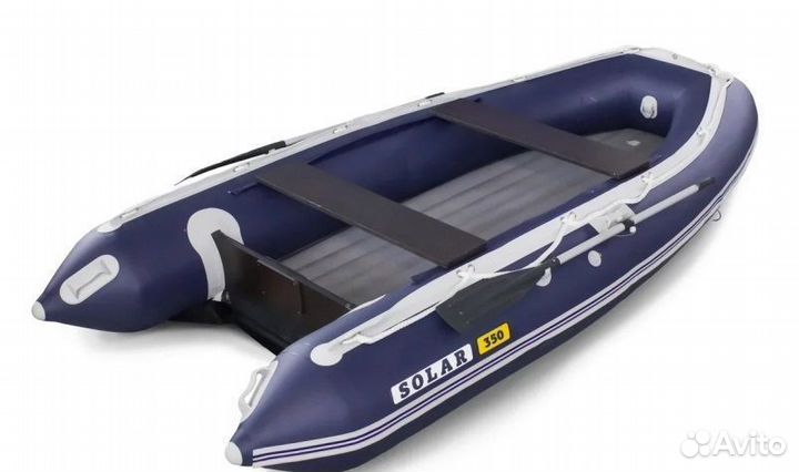 Лодка моторная solar-350 К максима(синяя)