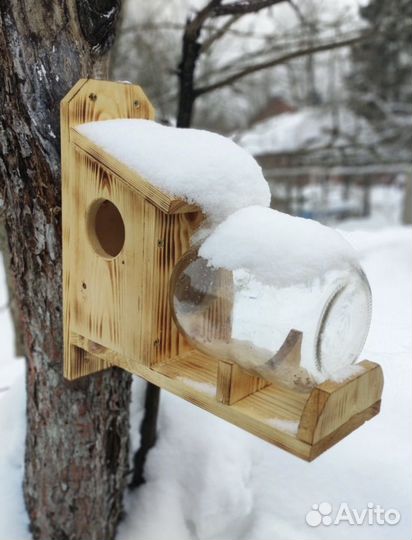 Кормушка для белок/ Бельчатник деревянный