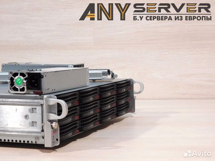 Сервер Supermicro 6028U 2x E5-2699Av4 192Gb 12LFF