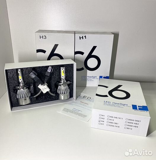 Лед лампы C6 H1 H3 H4