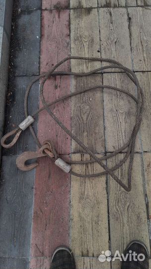 Трос буксировочный металлический 6м х 15мм