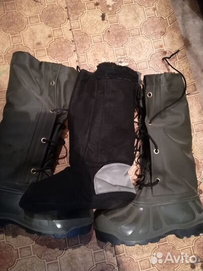 Сапог зимний для рыбалки вездеход с шипами