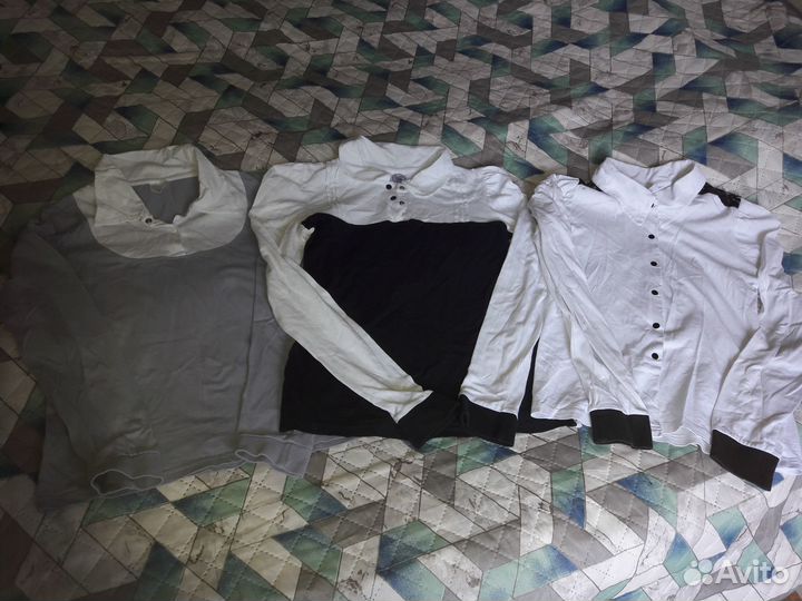 Пакет - Школьные рубашки на девочку 128- 146