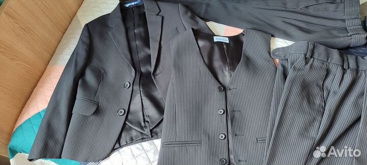 Костюм детский (пиджак, жилет, брюки 3 шт) 116-128