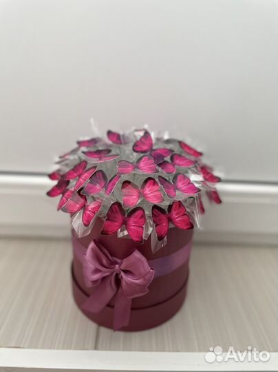 Букет из бабочек светящийся