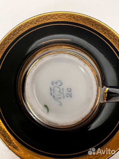 Чайные чашки с блюдцами лфз