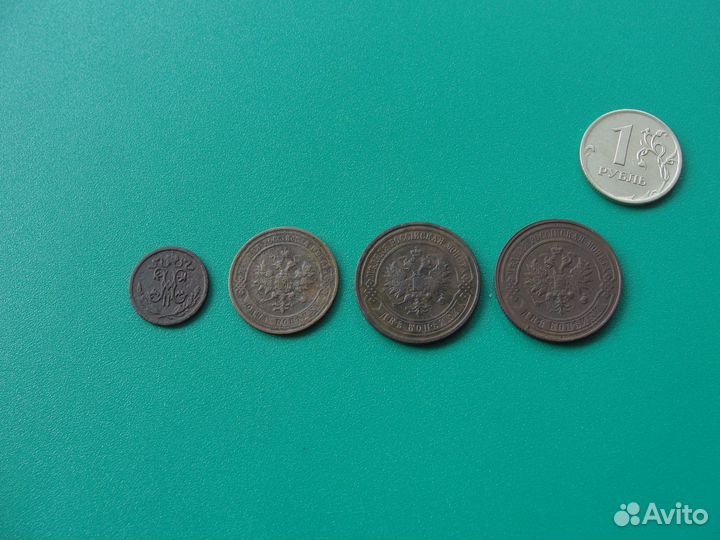Медные монеты Николая 2