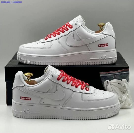 Кроссовки Nike Air Force 1 Low & Supreme (Арт.43210)
