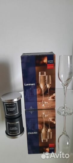 Новые бокалы для шампанского