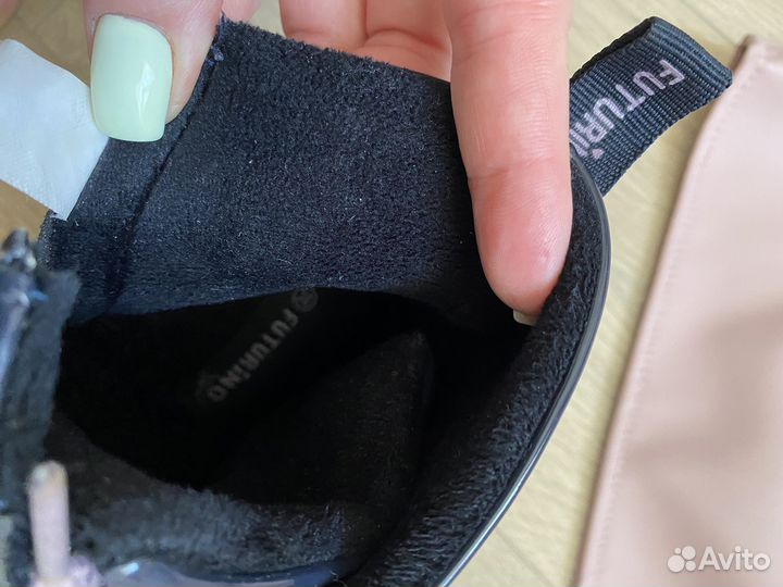 Ботинки на флисе futurino 36 размер для девочки