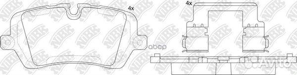 Колодки торм.зад. PN47001 NiBK