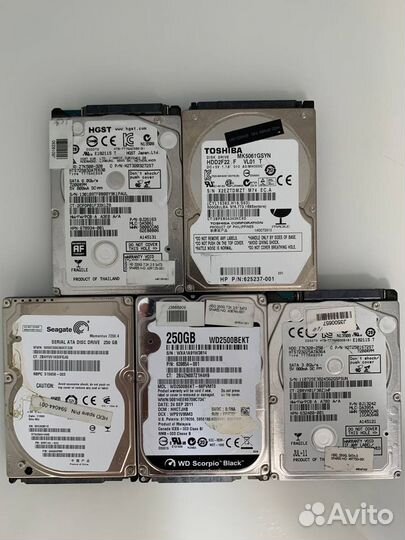 Жесткие диски HDD 2,5