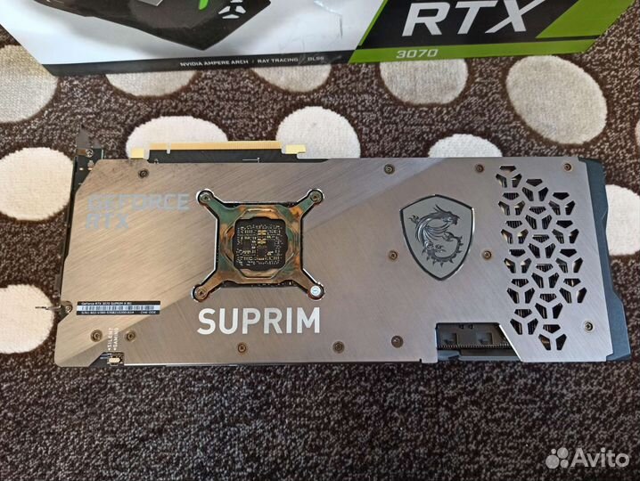 MSI GeForce RTX 3070 suprim X 8G